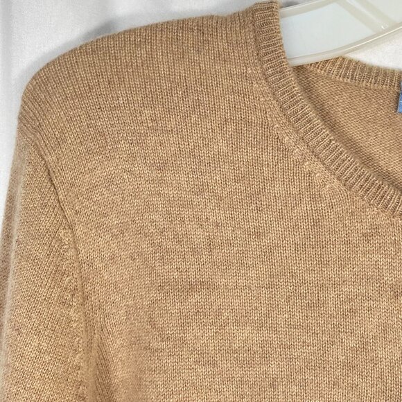 Acrobat Girls’ Medium Cashmere Cardigan Sweater – Camel Beige - Quiet Luxury - Picture 6 of 11